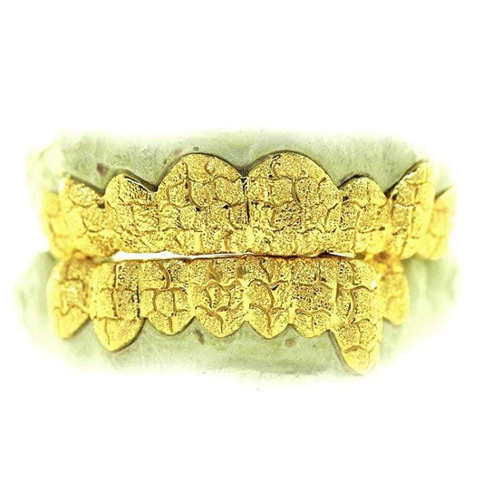 JDTK- 3008- 16 Teeth Diamond Dust With Deep Nugget Cuts Grillz - Johnny Dang & Co