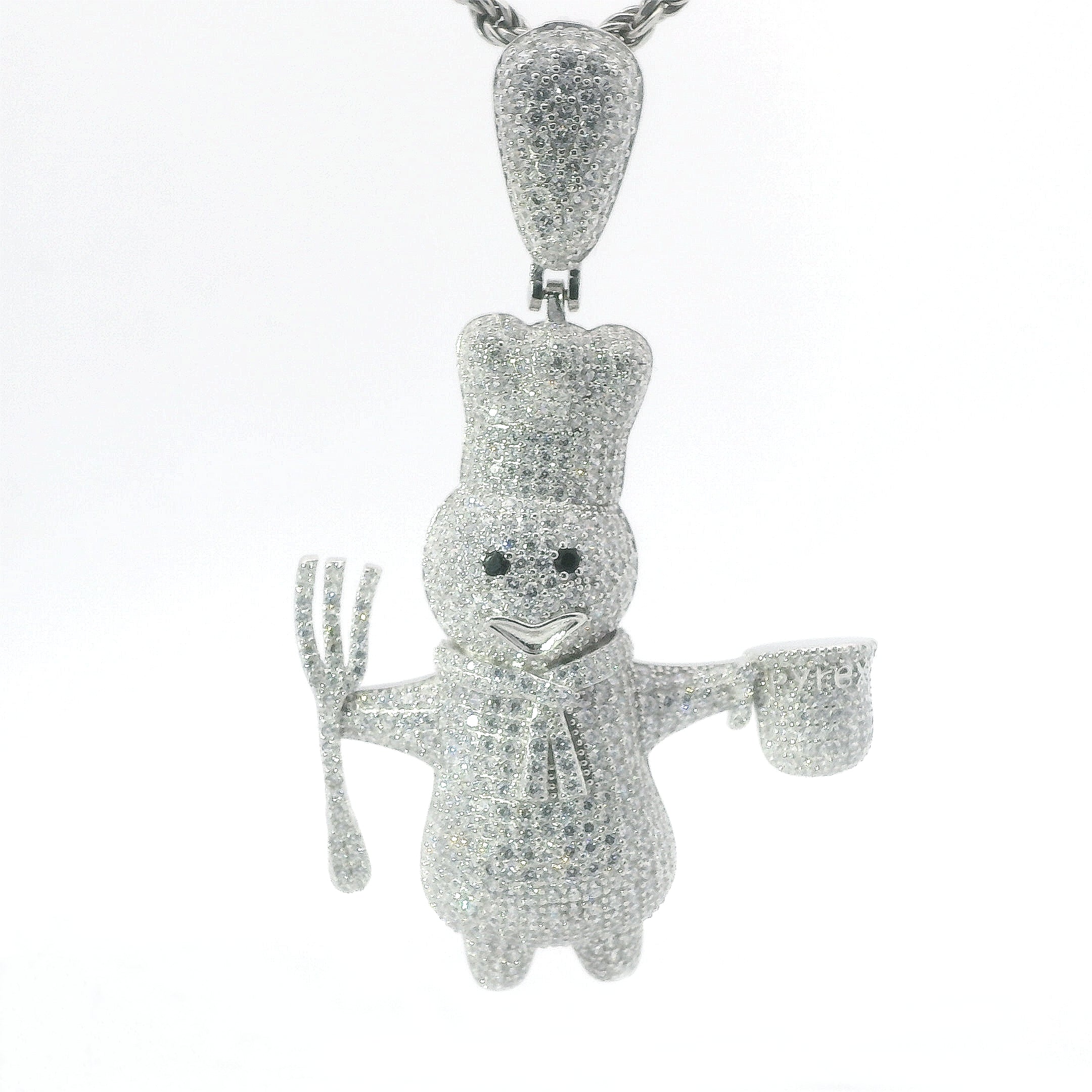 Silver CZ Pyrex Doughboy Pendant – Johnny Dang & Co
