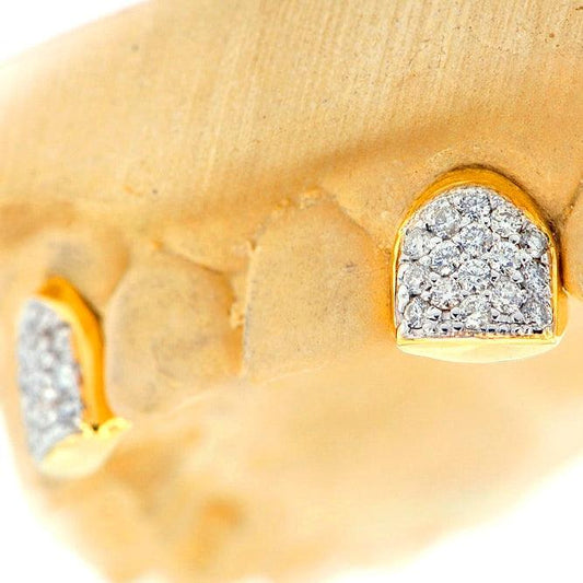 2 PRONG SET CUSTOM COLOR DIAMOND TEETH - Johnny Dang & Co