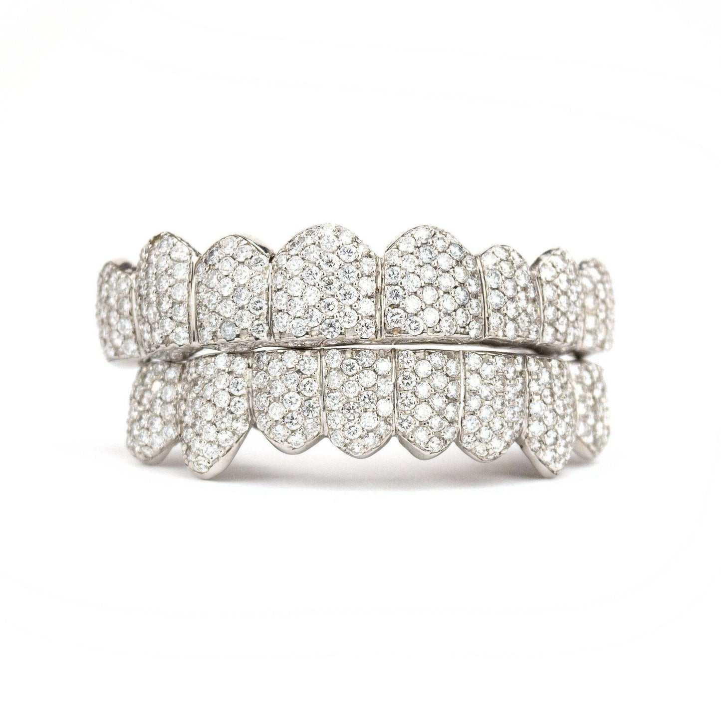 JDTK-043 8 TOP OR 8 BOTTOM SI Honeycomb Diamond Grillz - Johnny Dang & Co