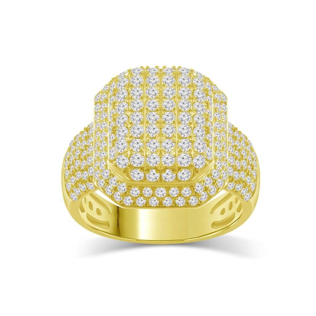 10K 3.19-3.34CT COFFIN BOX RING - Johnny Dang & Co