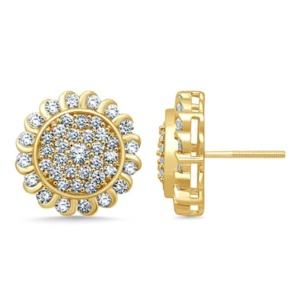 10K 1.48- 1.52CT D-DARK EARRING - Johnny Dang & Co