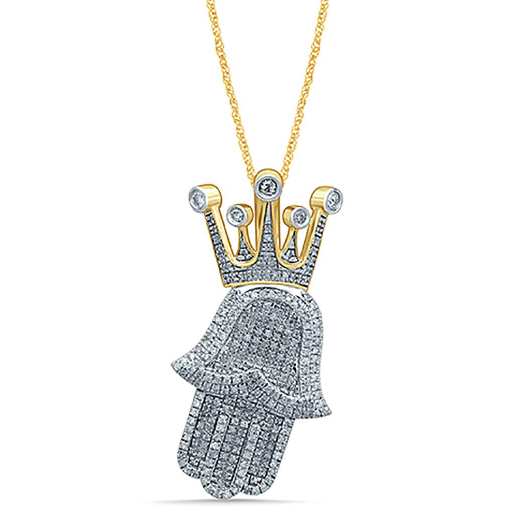 10K 0.75-0.78CT D-HAMSA HAND - Johnny Dang & Co