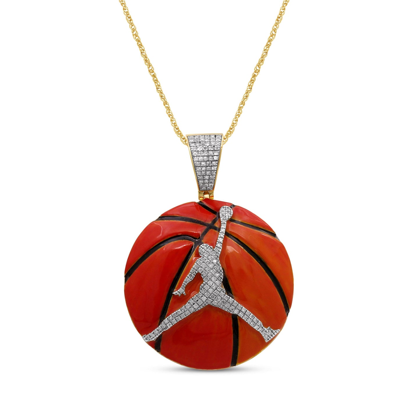 10K 0.38CT D-BASKET BALL SMALL CHARM - Johnny Dang & Co