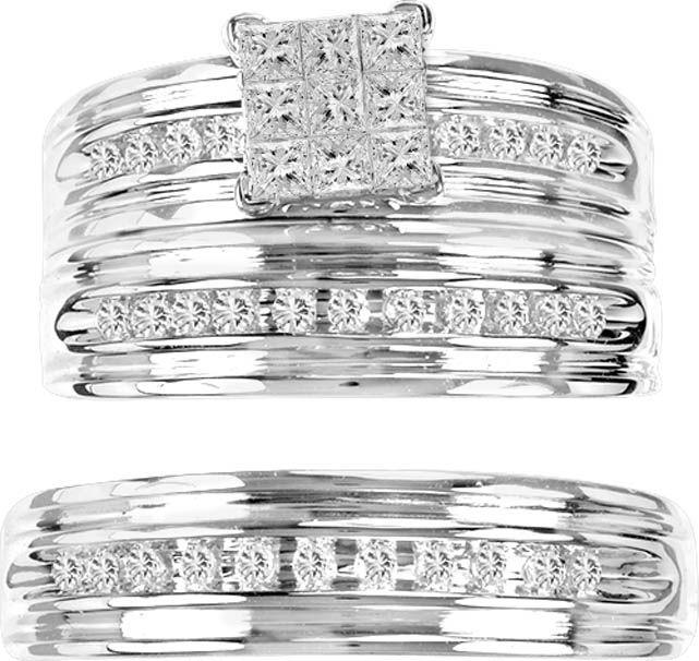 14K 0.53CT Diamond TRIO SET - Johnny Dang & Co