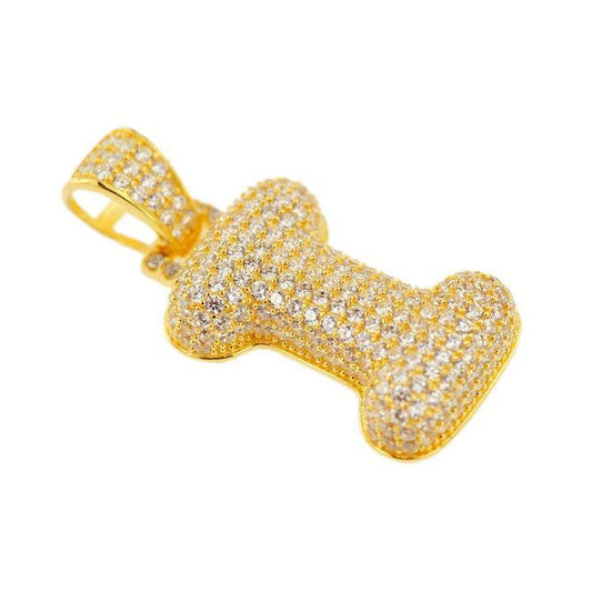 TVJI- Sterling Silver CZ Letter I Pendant - Johnny Dang & Co