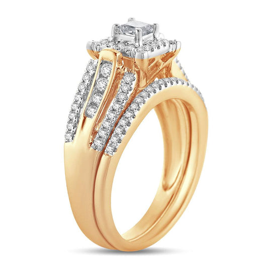 14K 0.52 Princess Cut Bridal - Johnny Dang & Co
