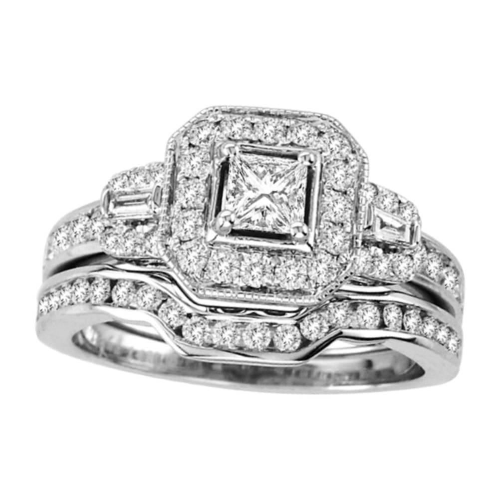 14K White Gold 1.20Ct Bridal Ring - Johnny Dang & Co