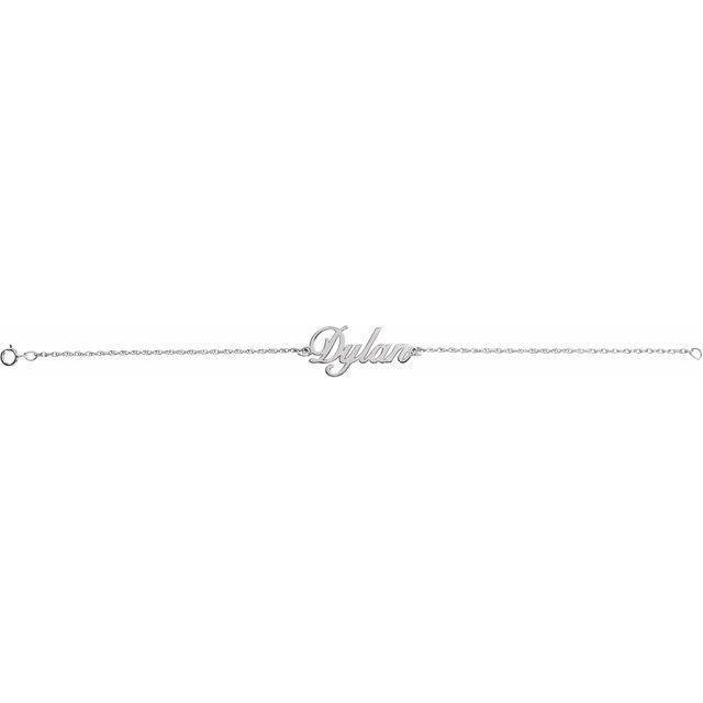 JDSP653423 - SCRIPT NAMEPLATE BRACELET - Johnny Dang & Co