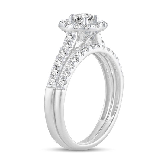10K 1.00CT DIAMOND BRIDAL RING - Johnny Dang & Co