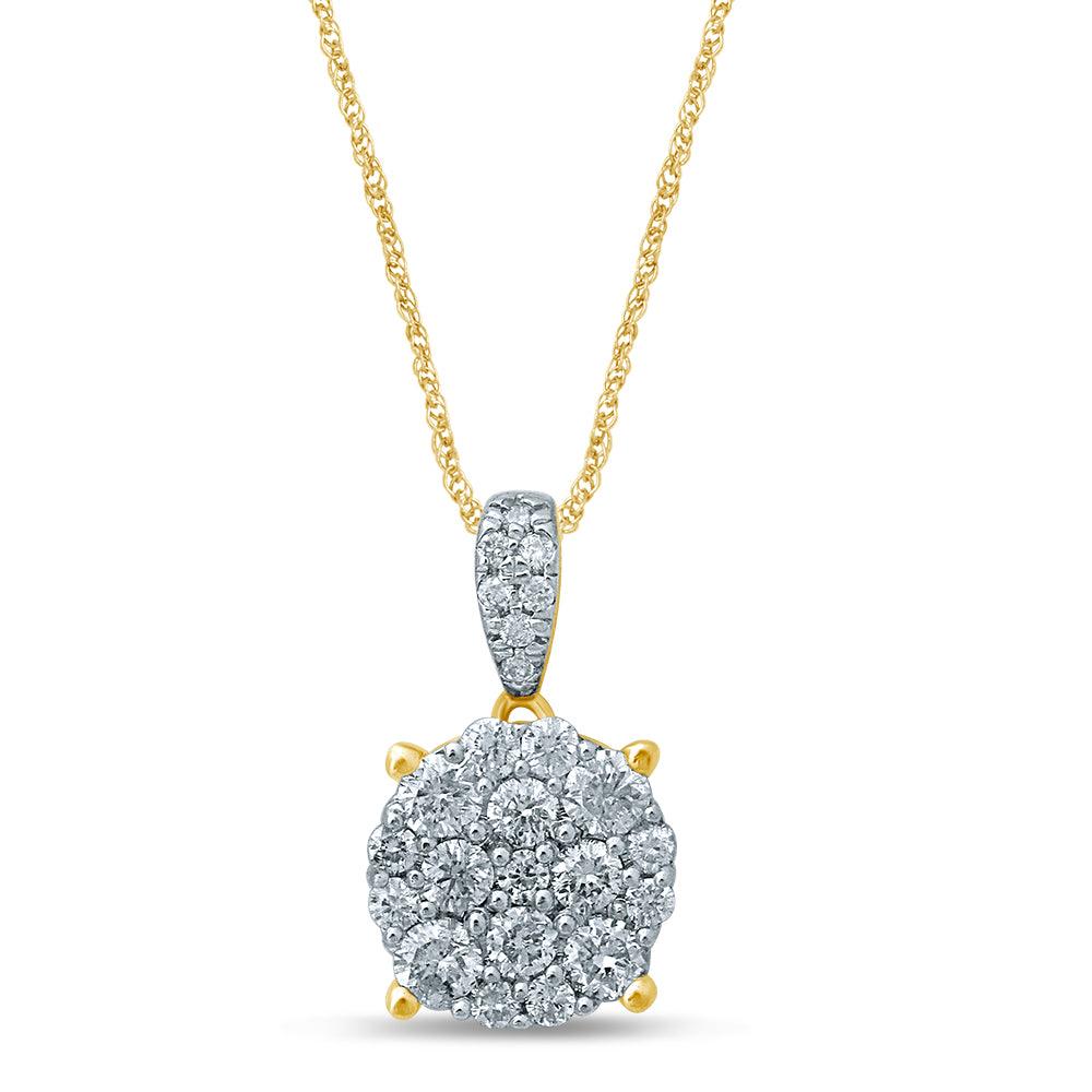14K 0.43CT Diamond Pendant - Johnny Dang & Co