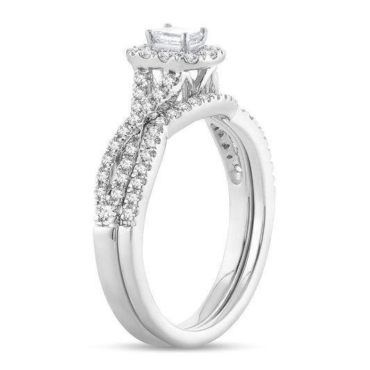 14K 0.75CT Diamond BRIDAL RING - Johnny Dang & Co