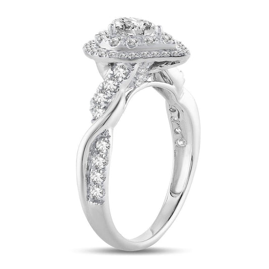 14K 1.00ct Engagement Ring - Johnny Dang & Co