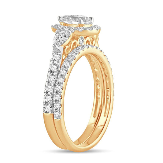 14K 1.50CT DIM BRIDAL RING - Johnny Dang & Co