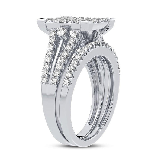 10K 1.00CT DIAMOND BRIDAL RING - Johnny Dang & Co