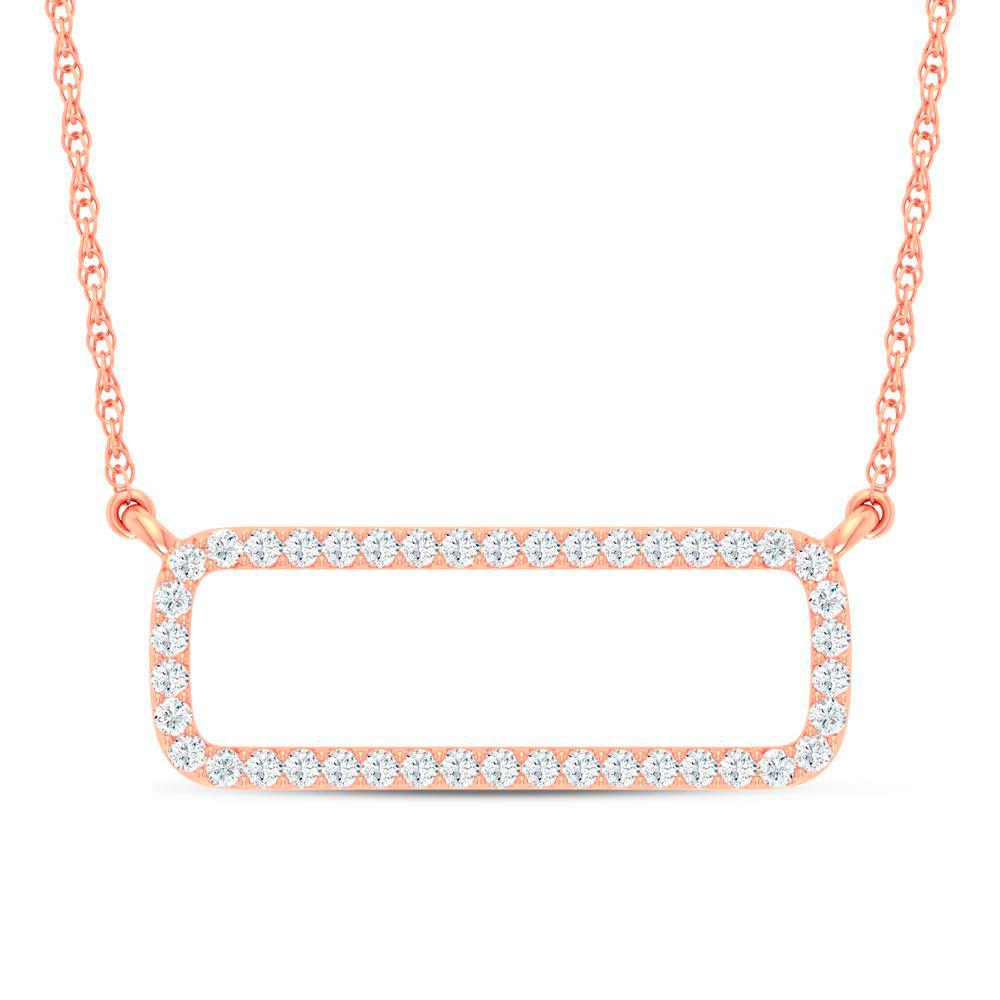 14k 0.10ct Diamond Necklace - Johnny Dang & Co