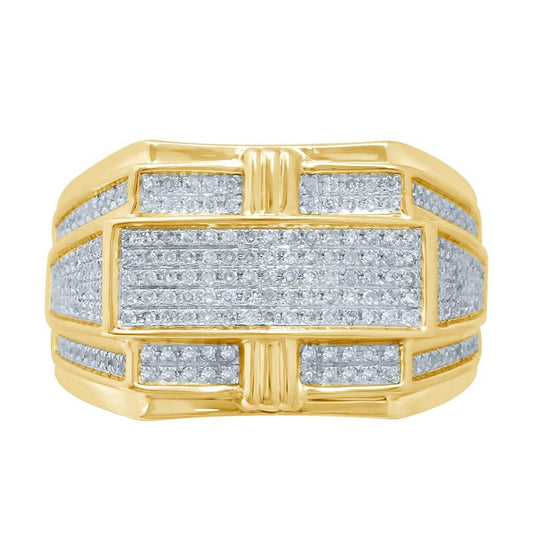 10K 0.60-0.66CT D-RING MENS RDS - Johnny Dang & Co