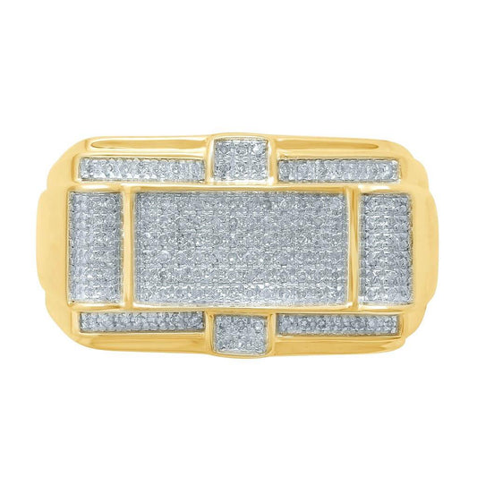 10K 0.40-0.42CT D-RING MENS RDS MP - Johnny Dang & Co