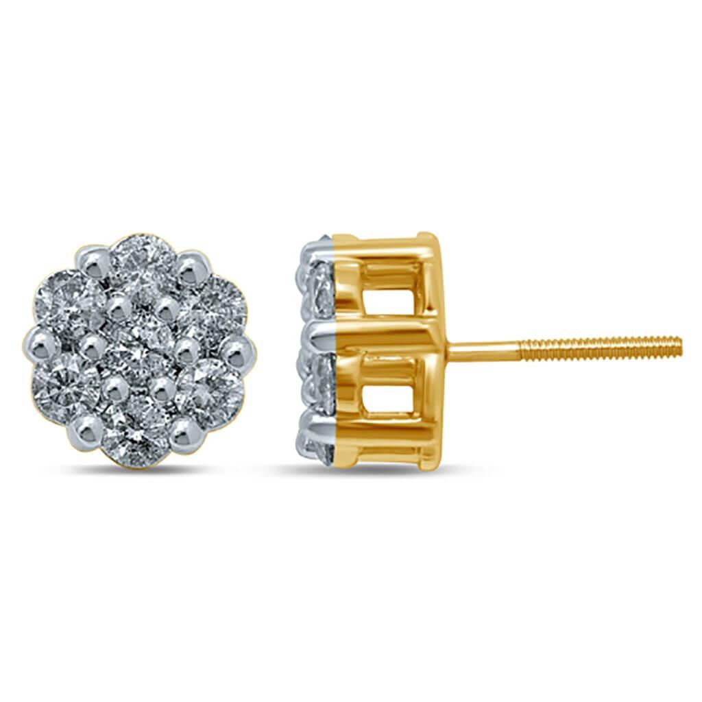 10K 1.47-1.53CT D-FLOWER EARRING - Johnny Dang & Co
