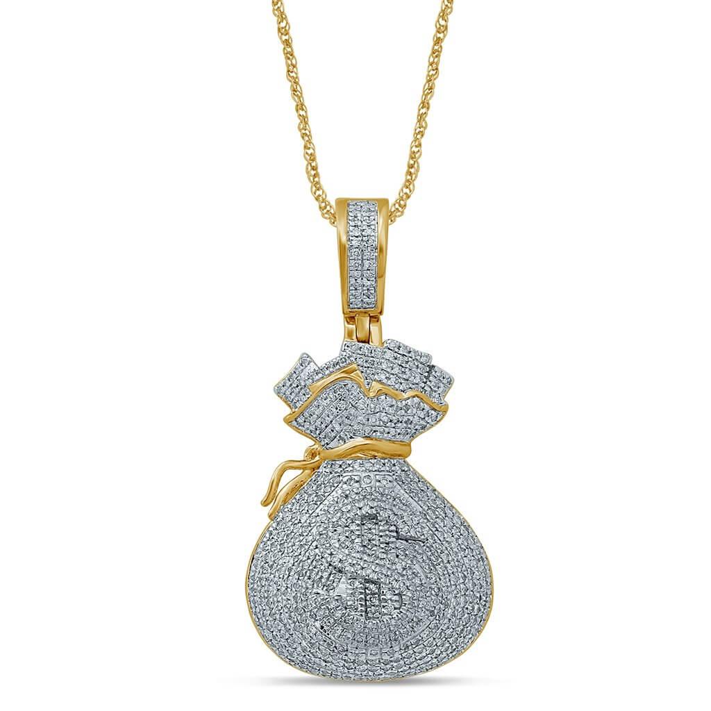 10K 0.96-1.06CT D-MONEY BAG - Johnny Dang & Co