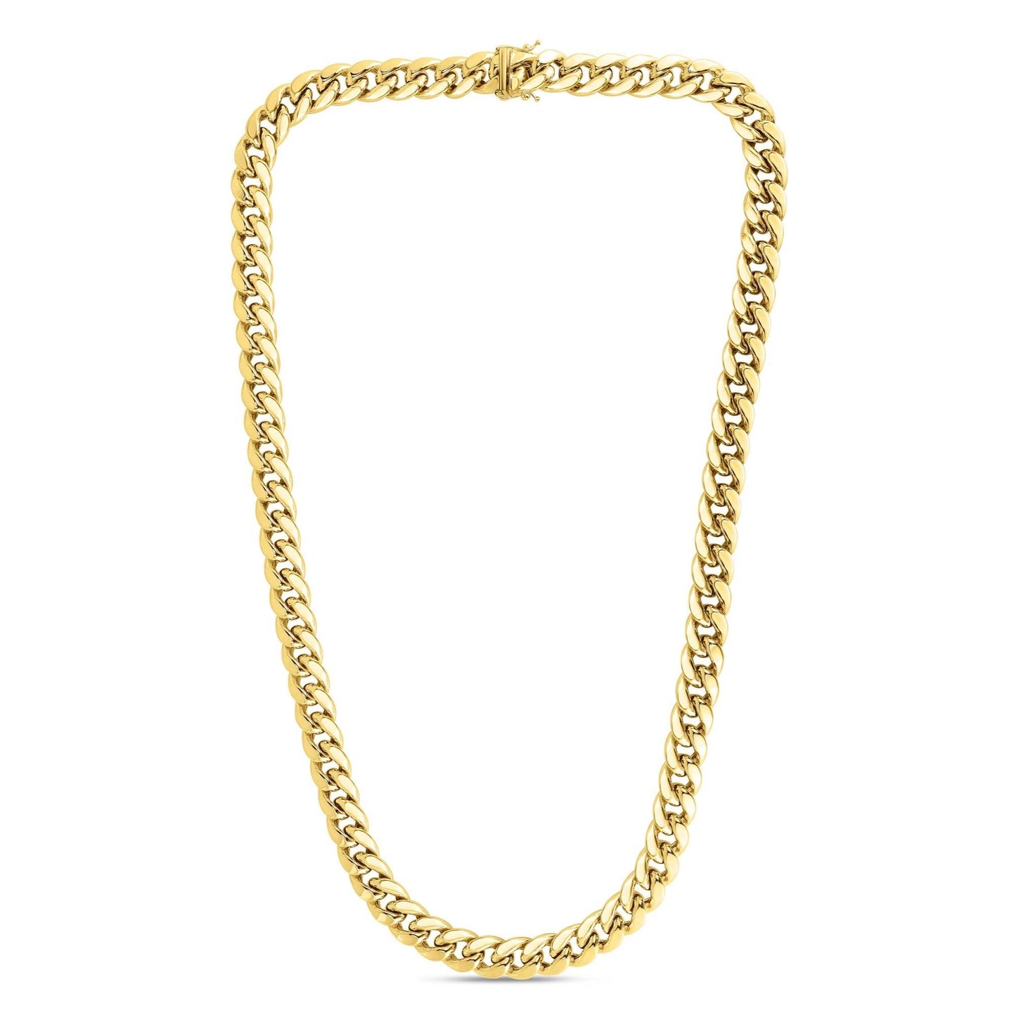 10K Gold 9.1mm Semi-Solid Classic Miami Cuban - Johnny Dang & Co