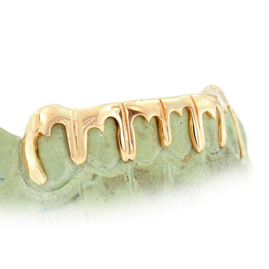 6 Piece Dripping Gold Grill - C101A - Johnny Dang & Co