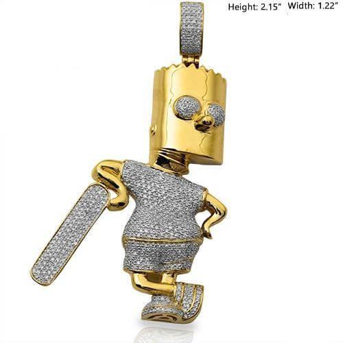 10KY 1.25CTW DIAMOND CARTOON CHARACTER PENDANT - Johnny Dang & Co