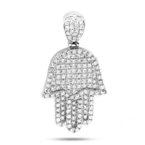 14KW 1.35CTW DIAMOND HAMZA PENDANT - Johnny Dang & Co