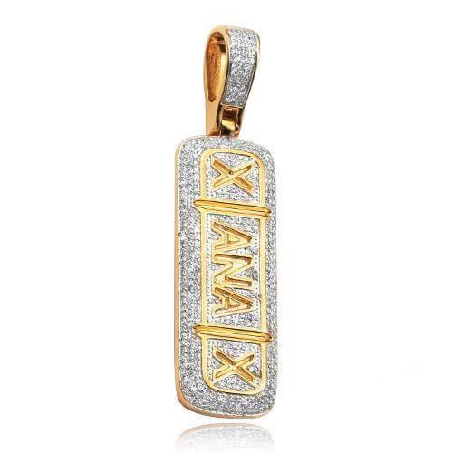 10KY 0.75CTW DIAMOND 'XANAX' PILL PENDANT - Johnny Dang & Co
