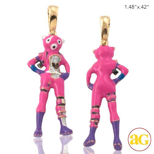 10KY 0.05CTW DIAMOND FORTNITE CHARACTER PENDANT - Johnny Dang & Co