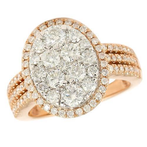 14KR 2.00CTW DIAMOND CLUSTER RING - Johnny Dang & Co