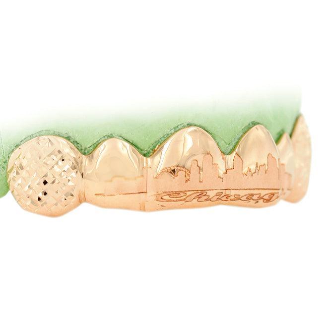 JDTK-ENG172301 6 Solid 4 Engraved Teeth Grill - Johnny Dang & Co