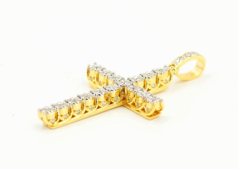 JDTK-P11211728-FD--Custom Diamond Cross Pendant - Johnny Dang & Co