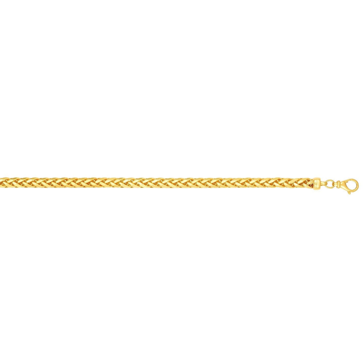14K Gold 4mm Diamond Cut Round Franco Chain - Johnny Dang & Co