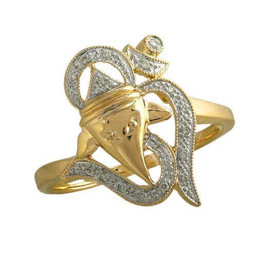 14KY 0.10CTW DIAMOND OM RING - Johnny Dang & Co