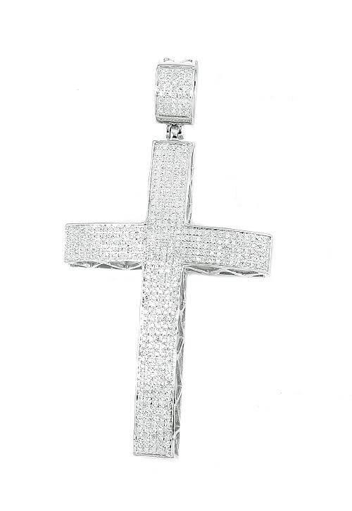 10KW 1.15CTW DIAMOND CROSS - Johnny Dang & Co