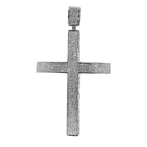 10KW 1.65CTW DIAMOND CROSS PENDANT - Johnny Dang & Co