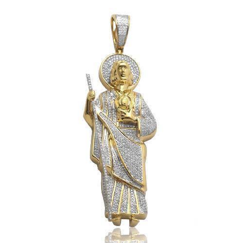 14KY 1.05CTW DIAMOND ST. JUDE PENDANT - Johnny Dang & Co
