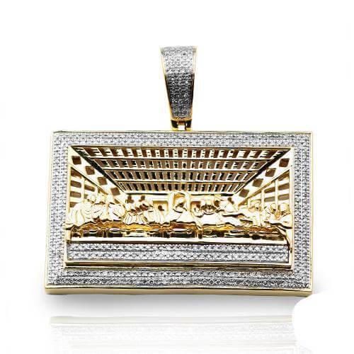 10KY 1.20CTW DIAMOND 'LAST SUPPER' PENDANT - Johnny Dang & Co