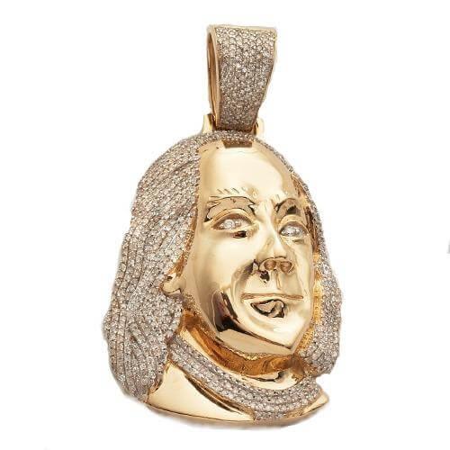 10KY 1.15CTW MICROPAVE DIAMOND BENJAMIN FRANKLIN - Johnny Dang & Co