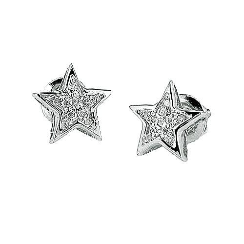 10KW 0.05CTW DIAMOND STAR EARRING Johnny Dang & Co