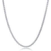 Sterling Silver Spiga Chain - Rhodium Plated - Johnny Dang & Co