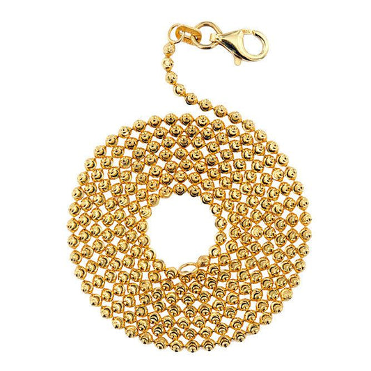 CZ100 - 5mm Silver Bead Chain - Johnny Dang & Co