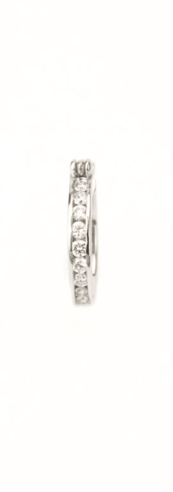 0.55CT Diamond Hoop Earrings - Johnny Dang & Co