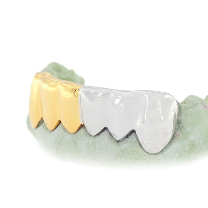 6 Teeth High Polish Solid Grill - TVJ-3007 - Johnny Dang & Co