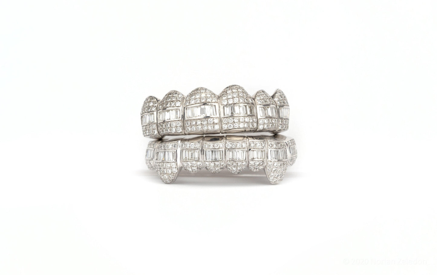 18K SI Hybrid Diamond Grillz - Johnny Dang & Co
