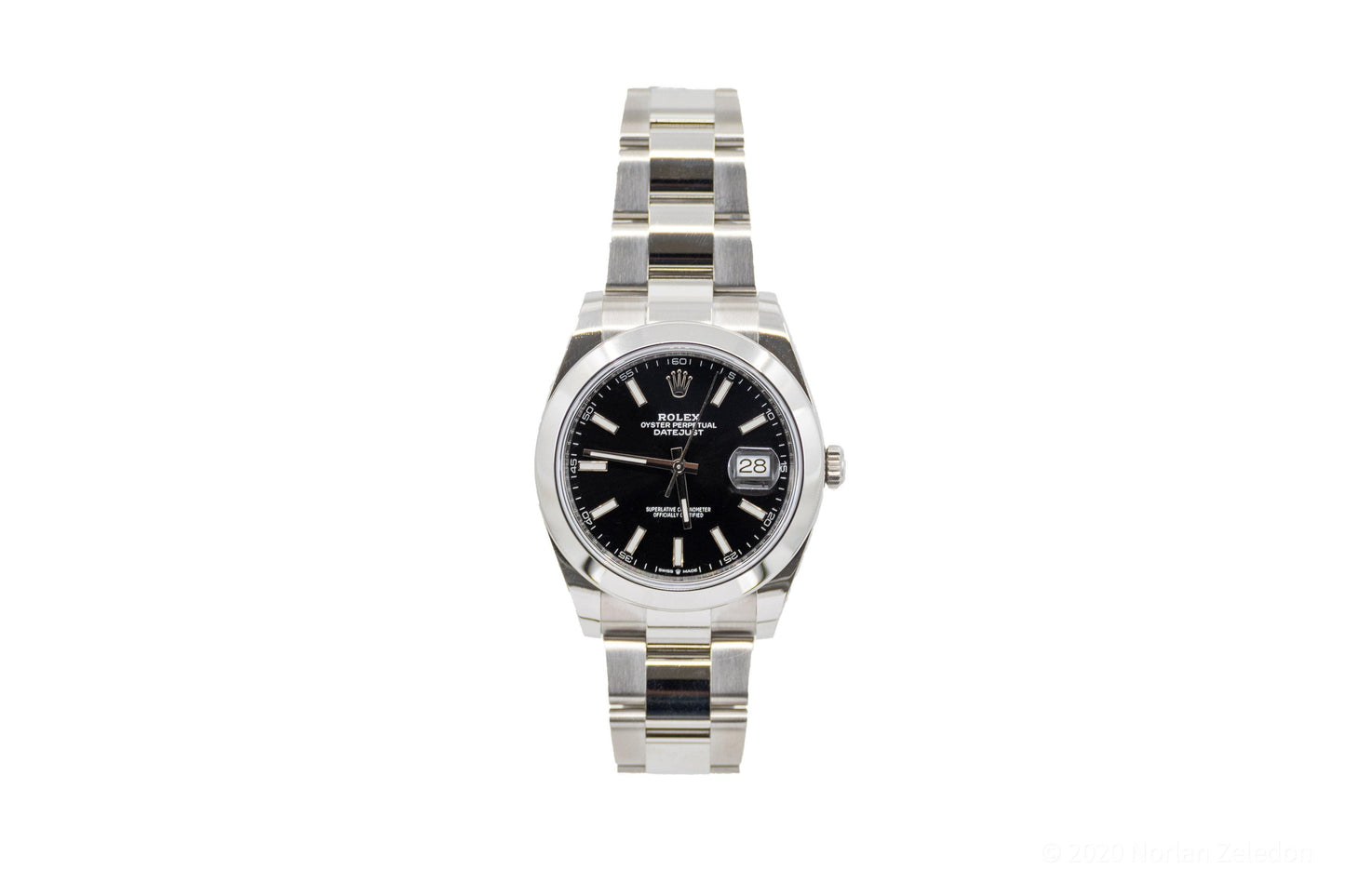 Rolex Oyster Precision Datejust 41mm Black Dial - Johnny Dang & Co