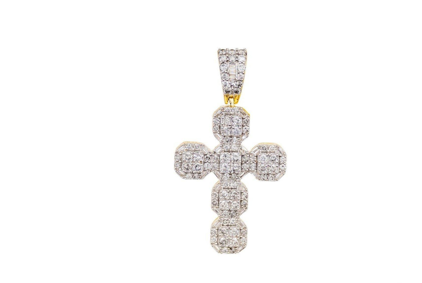 Diamond Cross Quad Prong Set - Johnny Dang & Co
