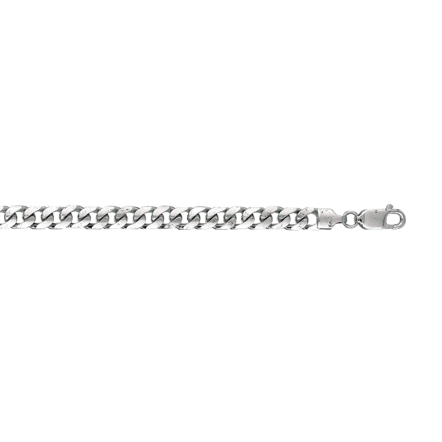 14kt 22 inches White Gold 5.8mm Diamond Cut Miami Cuban Link Chain with Lobster Clasp - Johnny Dang & Co