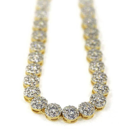 CZ Silver Flower Bracelet - Johnny Dang & Co